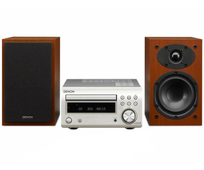 Wieża stereo Denon D-M41 DAB+ Srebrny/Wiśnia